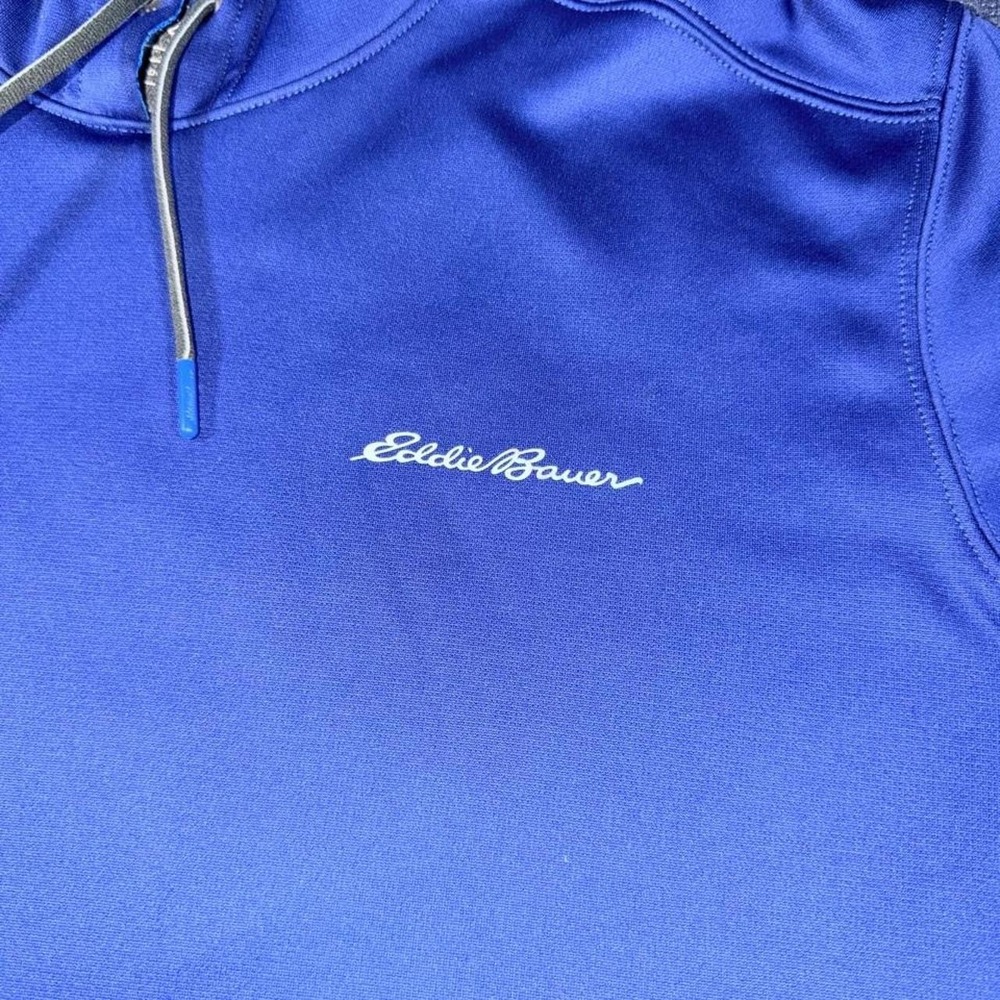 Eddie Bower Blue Pullover Free head Hoodie size L - Picture 3 of 8
